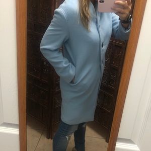 H&M Baby Blue button down coat 4